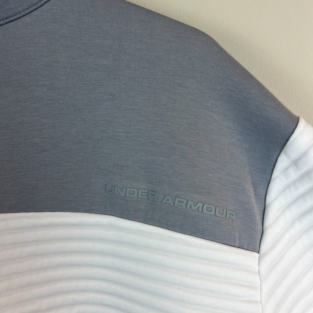 Under Armour Golf 1/4 Zip Pullover Mens 2XL White Cold Gear Loose Ribbed Active - Picture 9 of 16